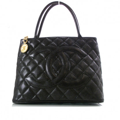 Chanel Caviar Medallion Tote Black 1 of 12