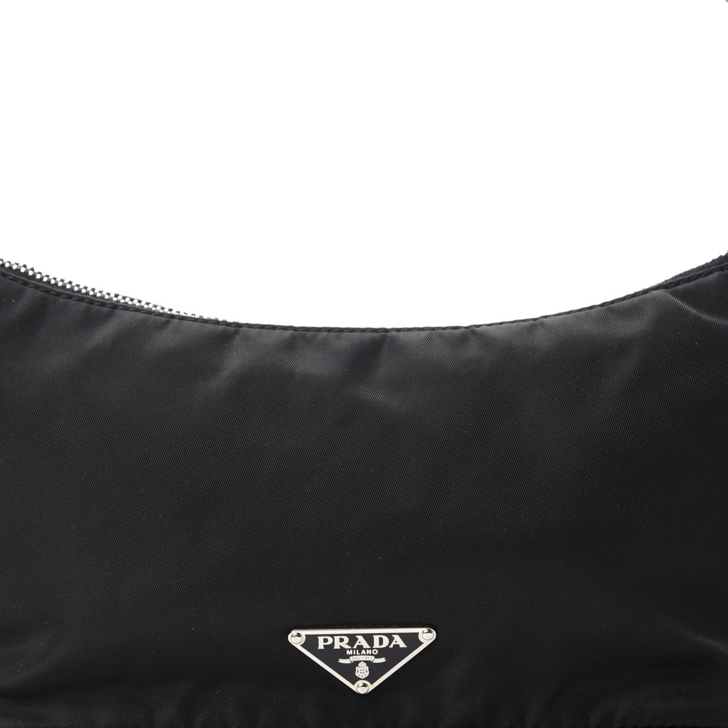 Tessuto Nylon Pochette Bag Black