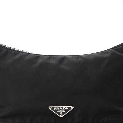 Prada Tessuto Nylon Pochette Bag Black 9 of 9