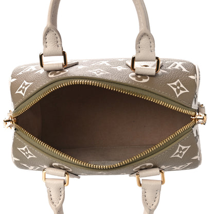 Louis Vuitton Empreinte Monogram Spring in the City Speedy Bandouliere 20 Kaki Beige Cream 5 of 9