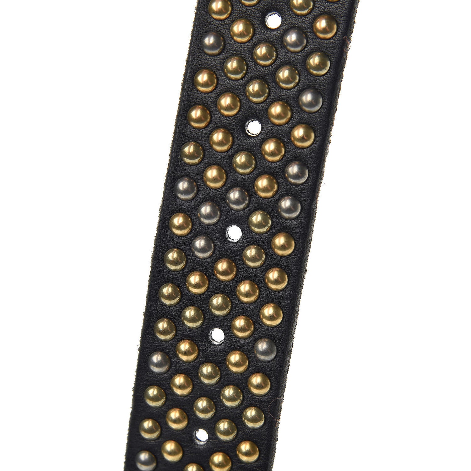 Gucci Calfskin Studded Feline Belt 100 40 Black 5 of 6