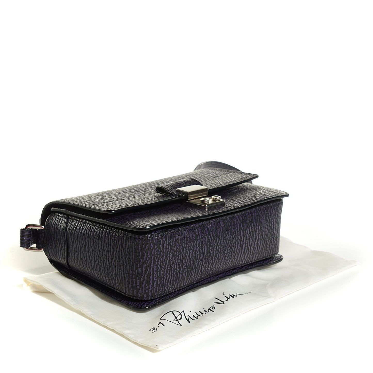 3.1 Textured Calfskin Pashli Mini Messenger African Violet