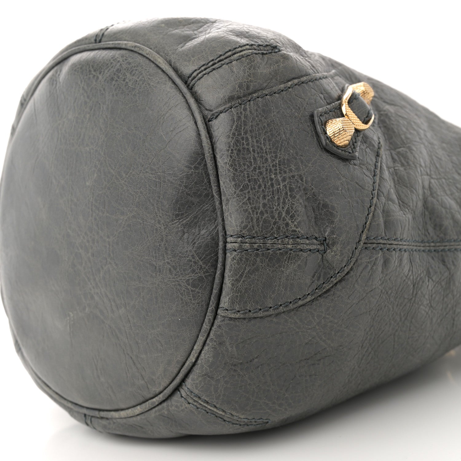 Balenciaga Agneau Giant 12 Gold Hardware Mini Pompon Gris Tarmac 11 of 15