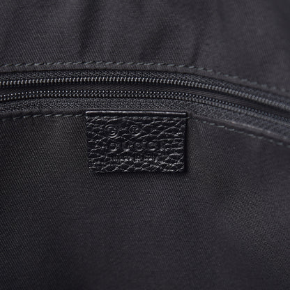 Gucci Denim Monogram Abbey Medium Tote Black 6 of 14