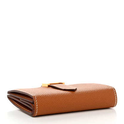 Hermes Epsom Mini Bearn Wallet Gold 4 of 8
