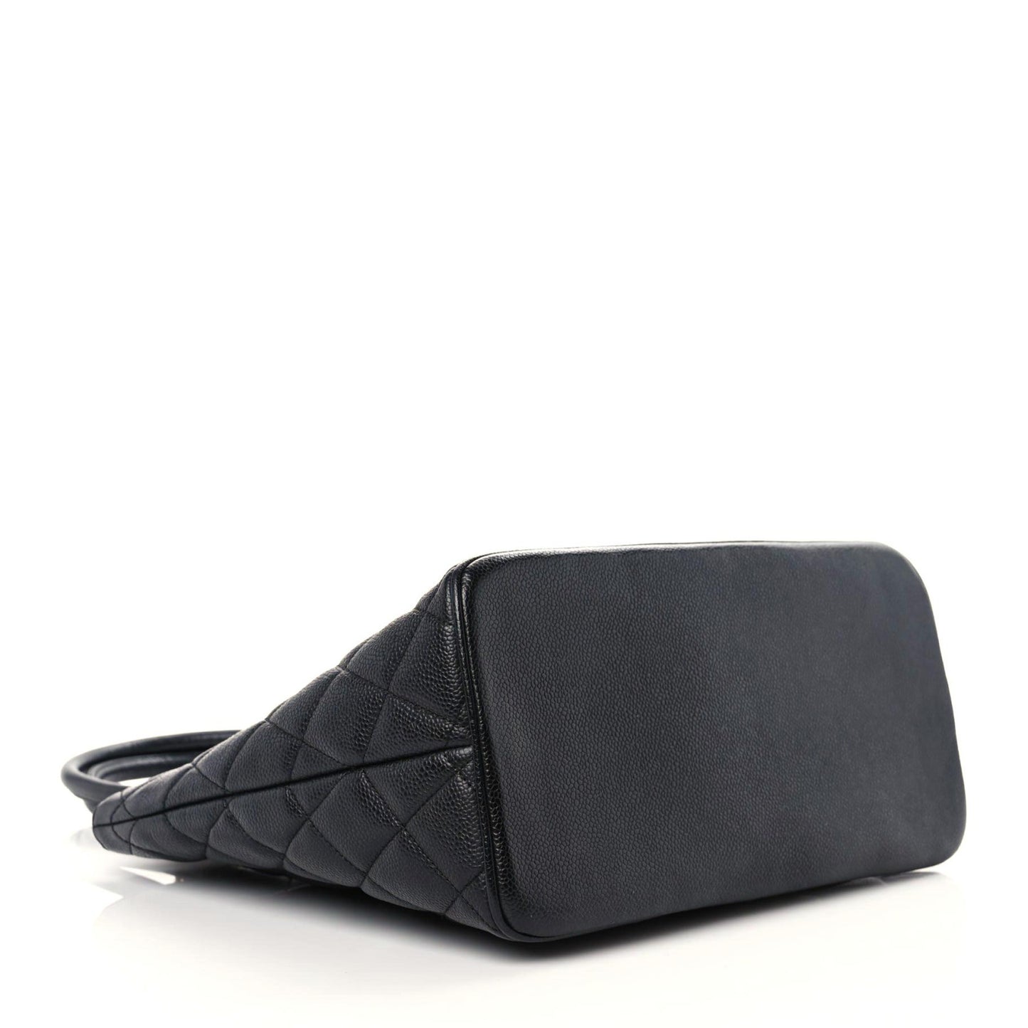 Caviar Quilted Medallion Tote Black