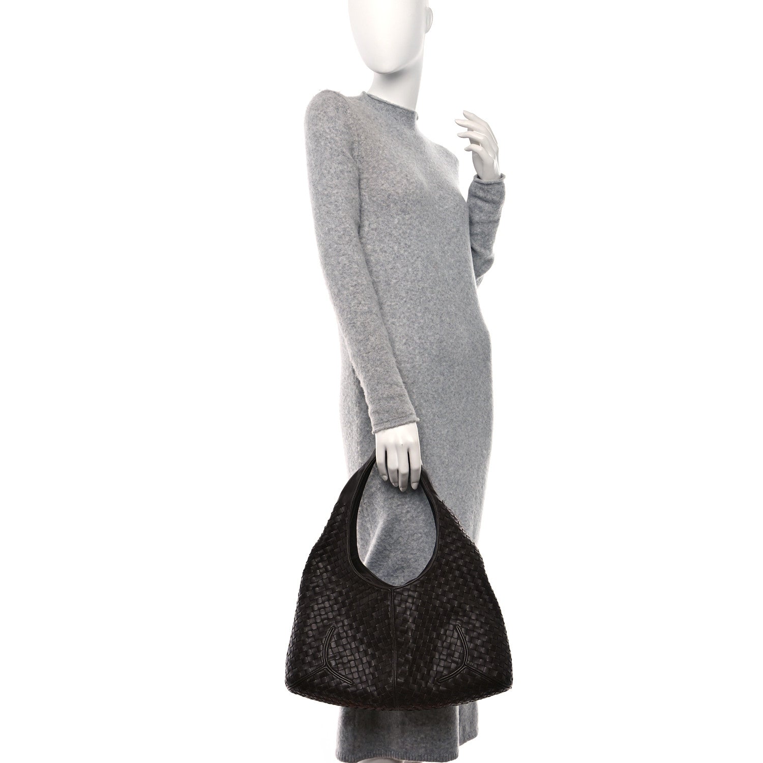 Bottega Veneta Nappa Intrecciato Ball Hobo Ebano 2 of 8