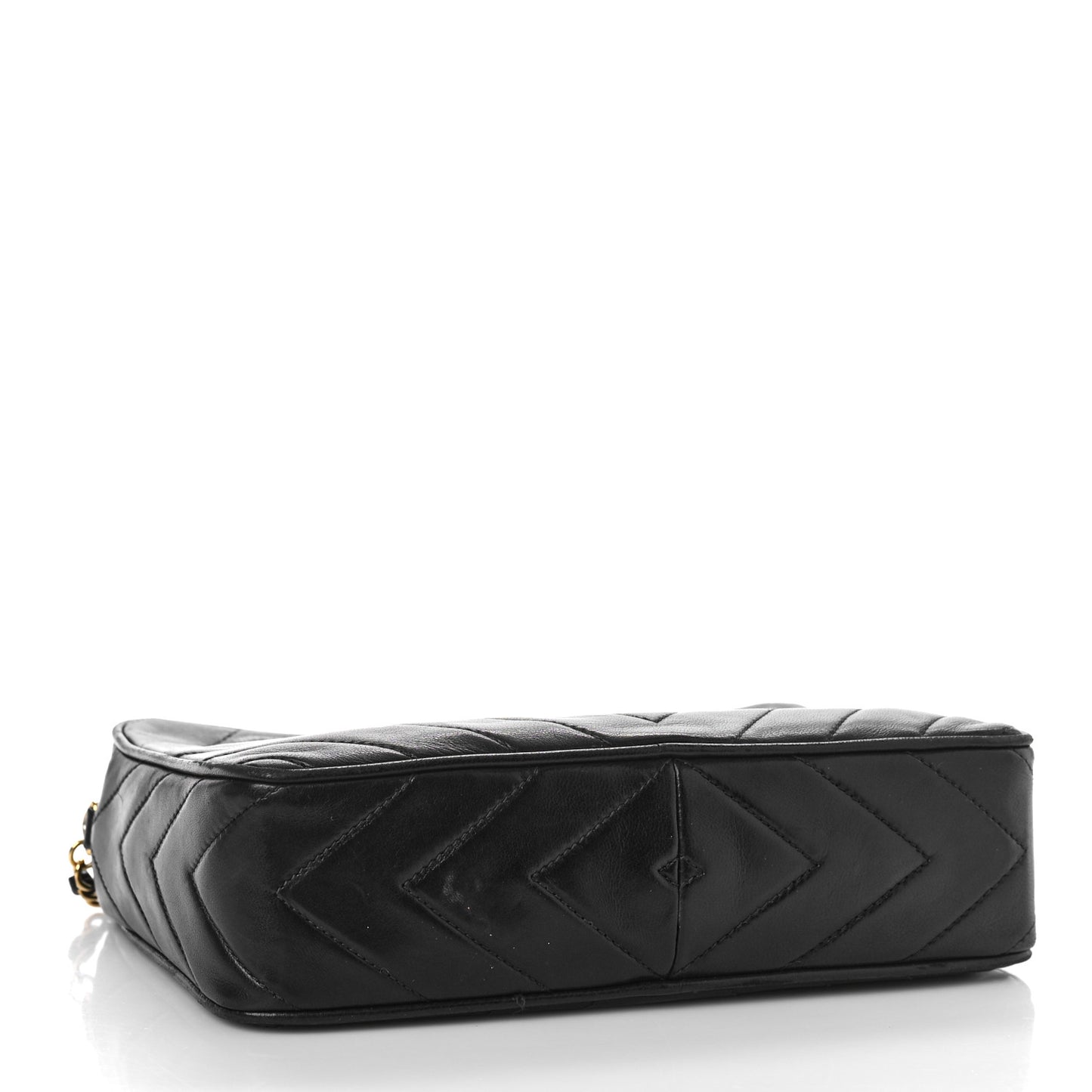 Lambskin Chevron Quilted Tassel Camera Case