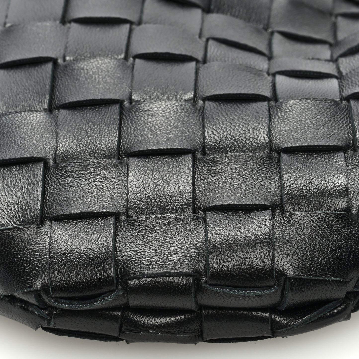 Nappa Intrecciato Mini Sardine Bag Black