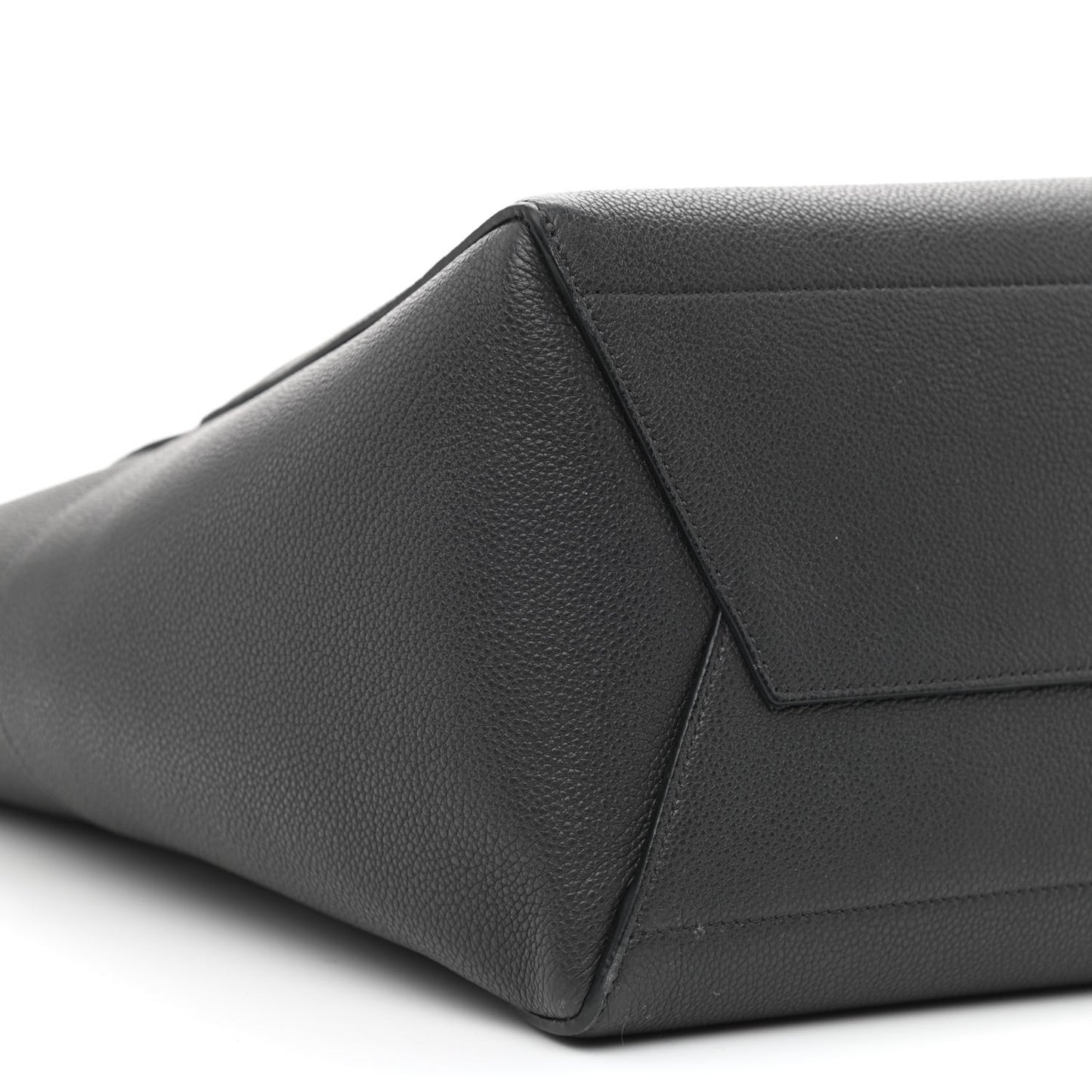 Soft Grained Calfskin Sangle Bucket Bag Anthracite