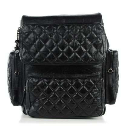 Chanel Calfskin Quilted Casual Rock Backpack Black 1 of 7