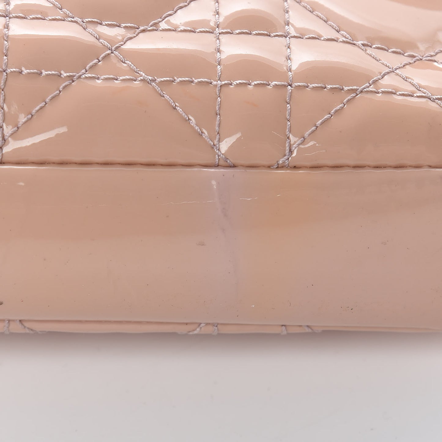 Patent Cannage Miss Dior Promenade Pouch Pink