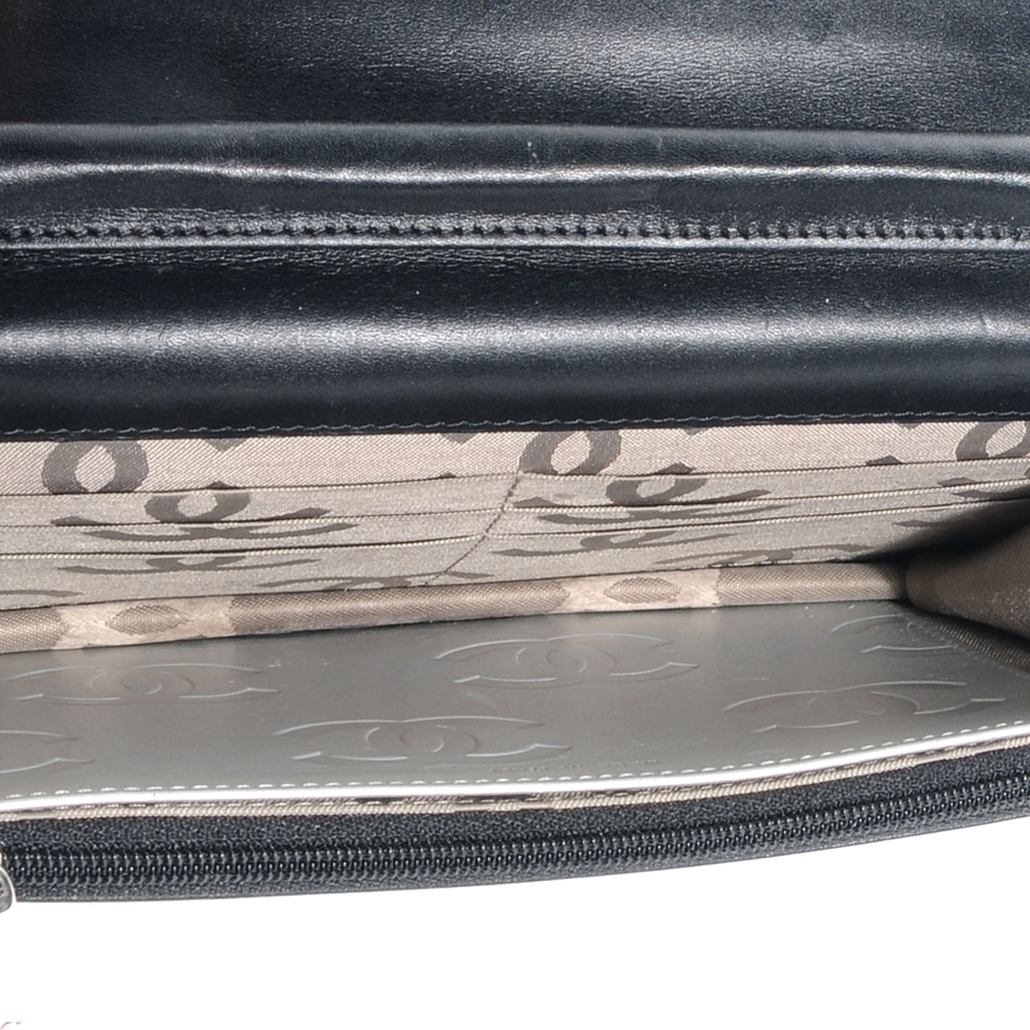 Chanel Calfskin Quilted Cambon Wallet On Chain WOC Black 7 of 7