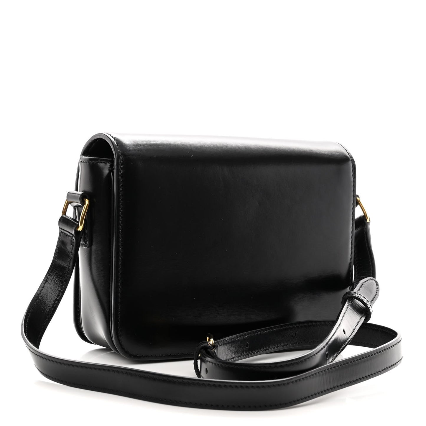 Shiny Calfskin Small Triomphe Black