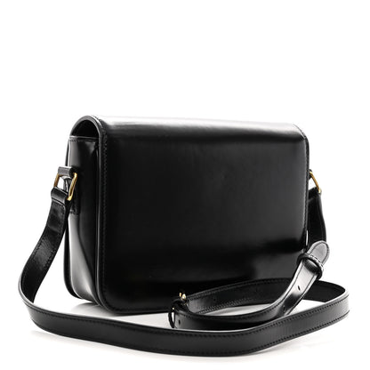 Celine Shiny Calfskin Small Triomphe Black 3 of 10