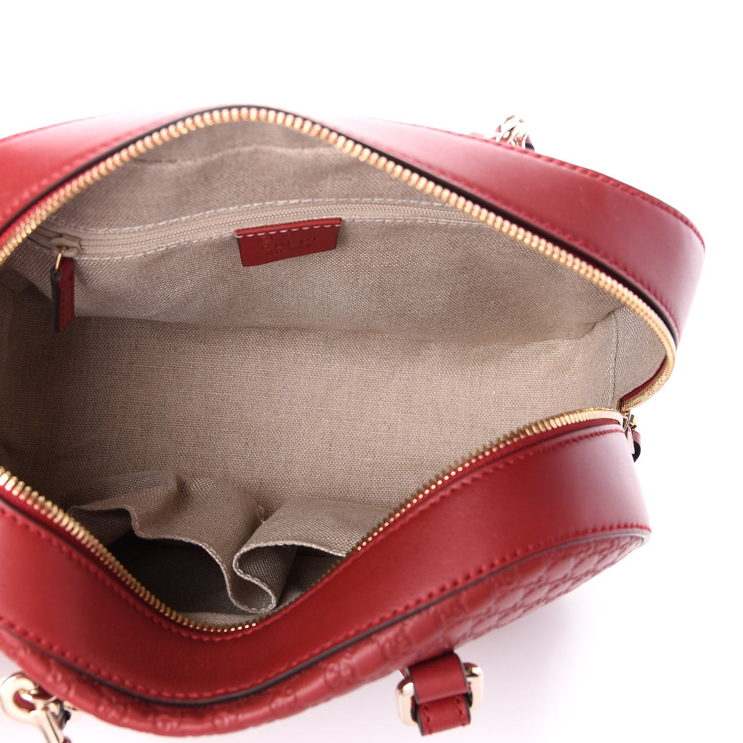 Soft Microguccissima Medium Crossbody Bag Rosso