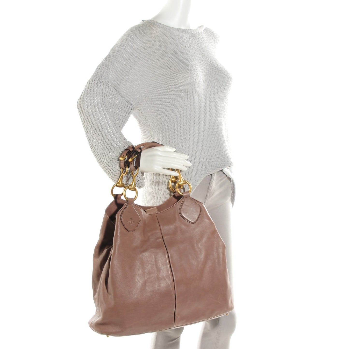 Calfskin Soft Icon Tote Pink Tan