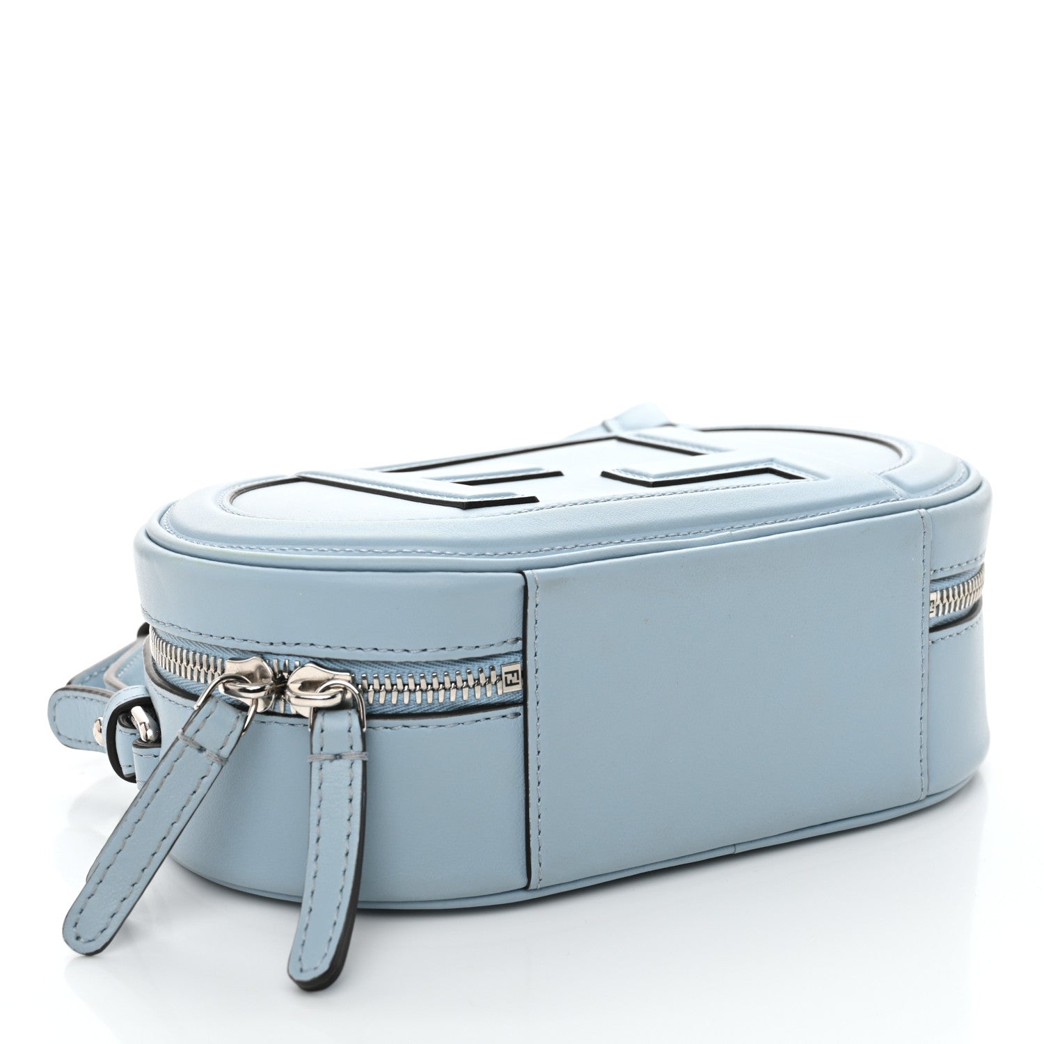 Fendi Vitello Grace Camoscio O'Lock Mini Camera Case Azzurro Baby 4 of 11