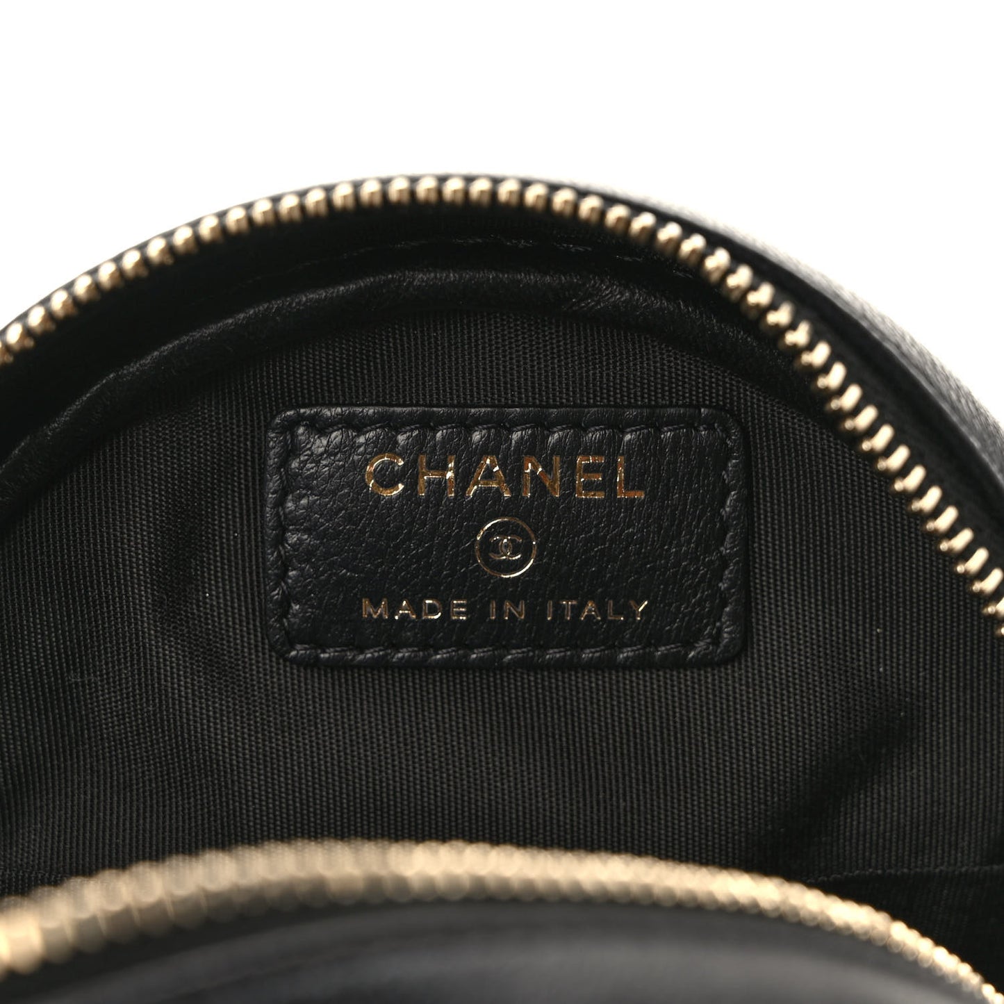 Lambskin Quilted Studded Round Clutch With Chain Black