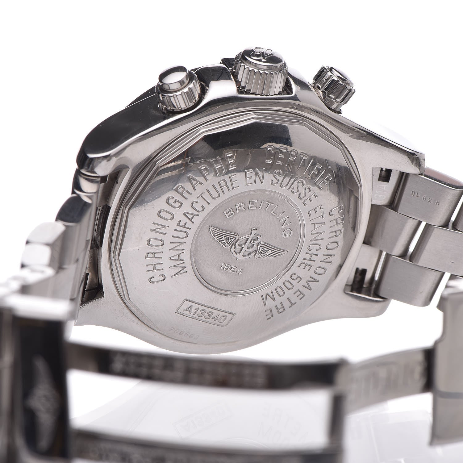 Breitling Stainless Steel 42mm Chrono Super Ocean Automatic Watch White A13340 5 of 7