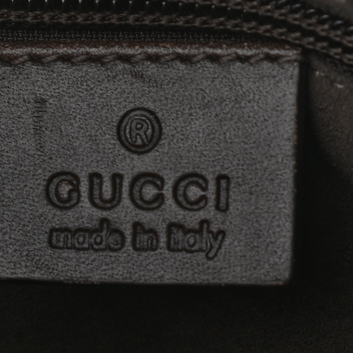 Gucci GG Supreme Monogram Small Zippered Tote Dark Brown 6 of 12