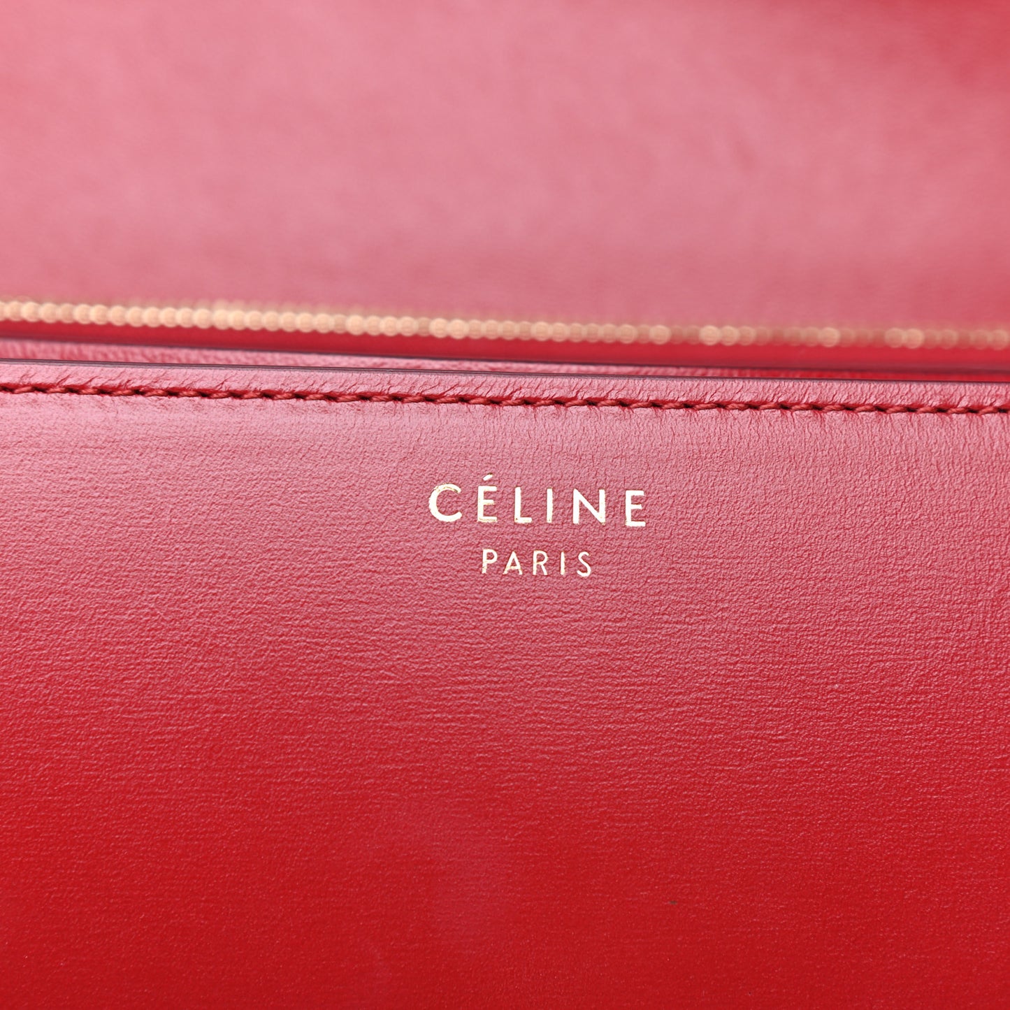 Box Calfskin Medium Classic Box Flap Bag Red