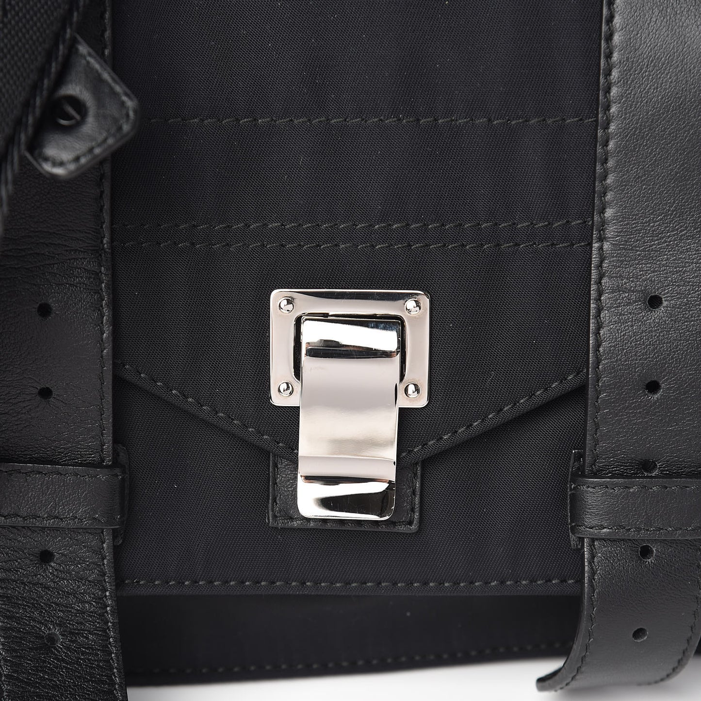 Nylon Calfskin PS1 Pouch Messenger Black