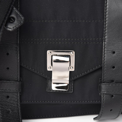 Proenza Schouler Nylon Calfskin PS1 Pouch Messenger Black 9 of 11