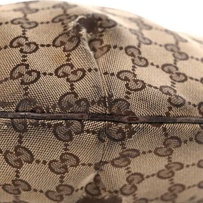 Gucci Monogram Hobo Dark Brown 12 of 32