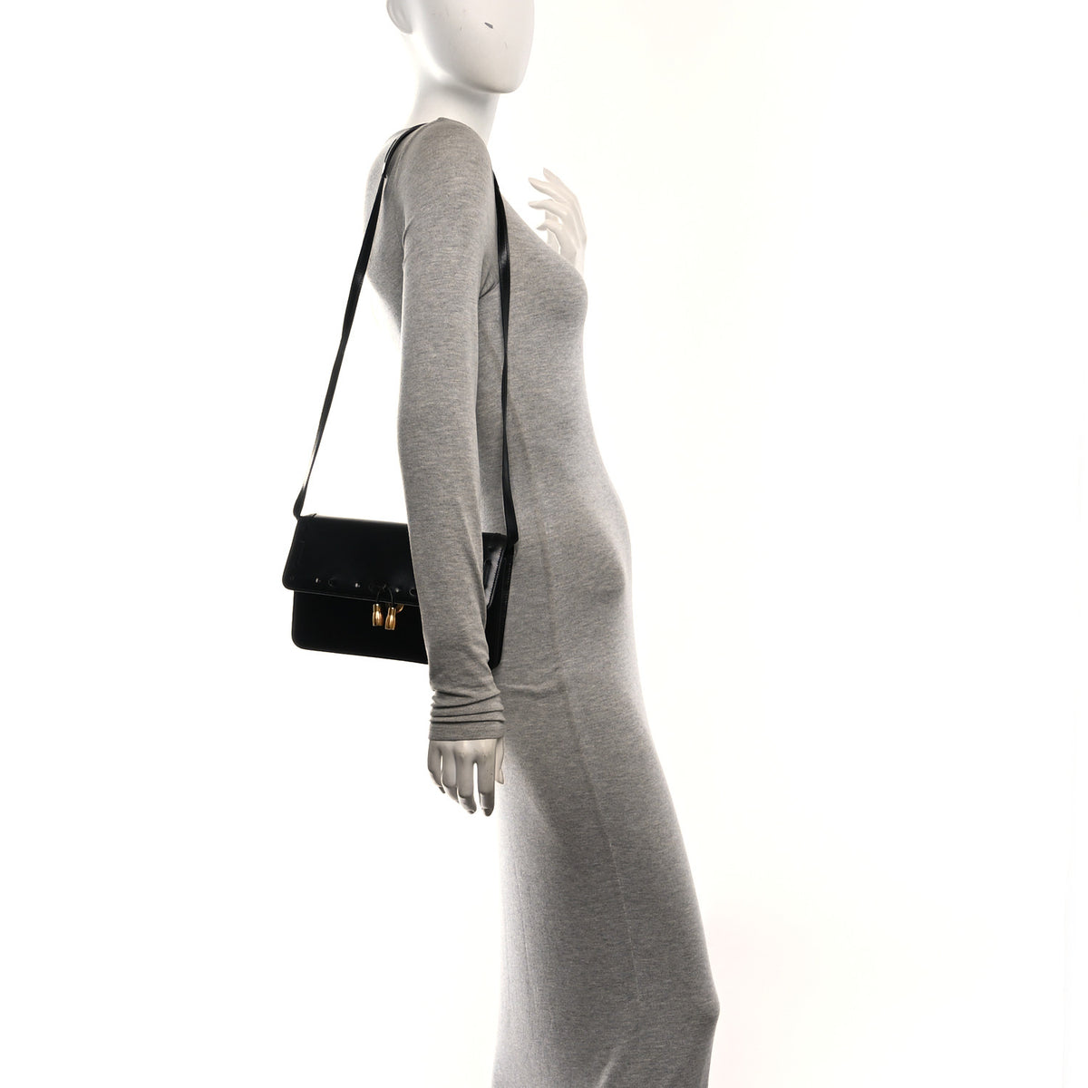 Box Tassel Shoulder Bag Black