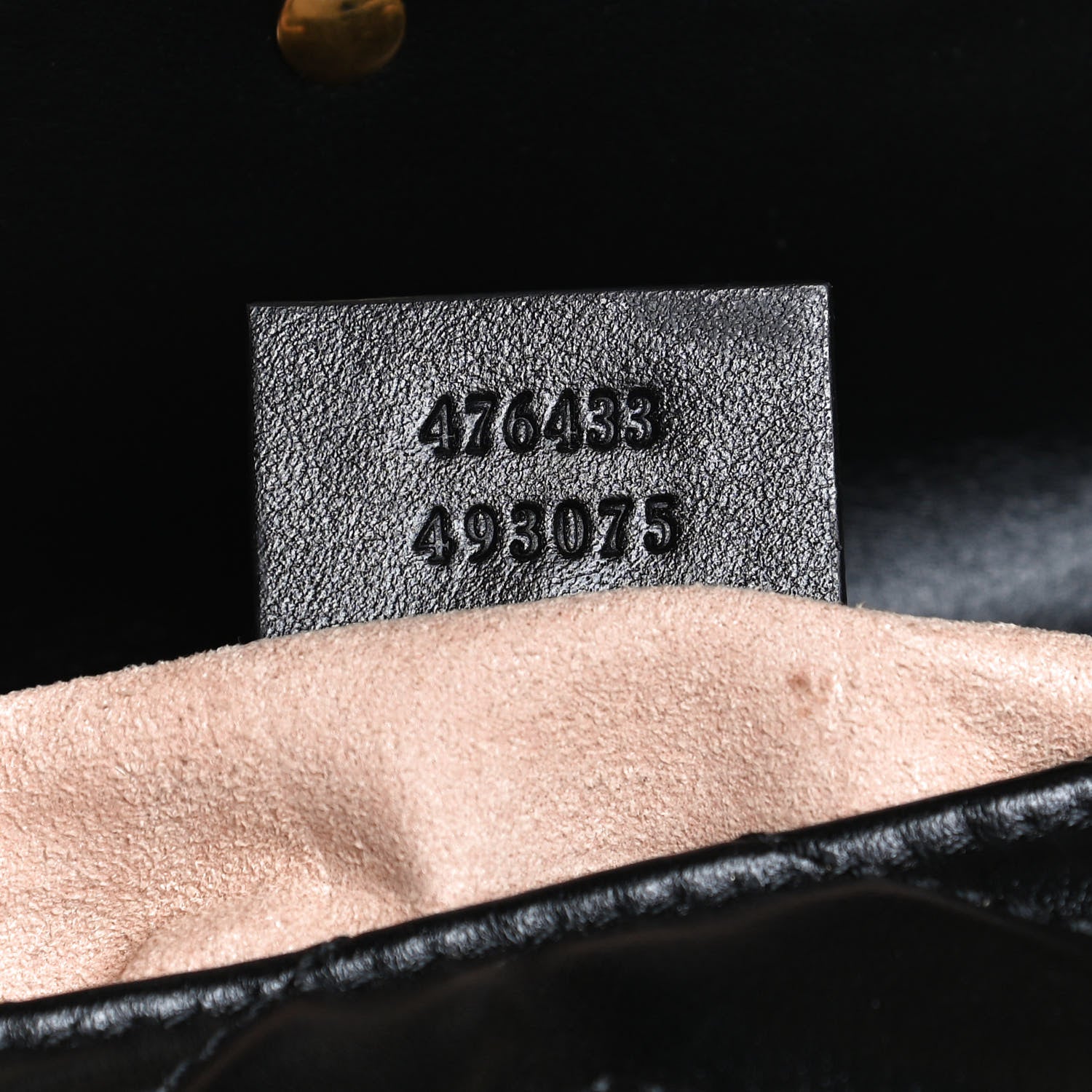 Gucci Calfskin Matelasse Super Mini GG Marmont Shoulder Bag Black 7 of 13