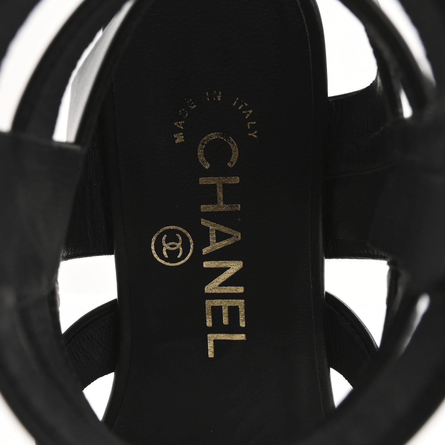 Chanel Calfskin Gladiator Sandals 35 Black 7 of 13