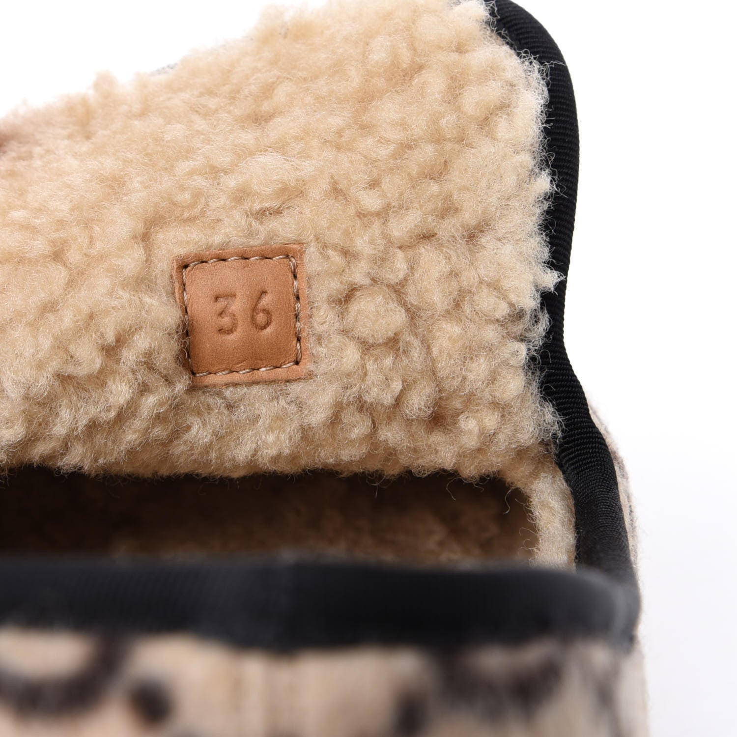 Gucci Covered Wool GG Monogram Womens Fria Horsebit Loafers 36 Beige Ebony Black Butterscotch 10 of 11