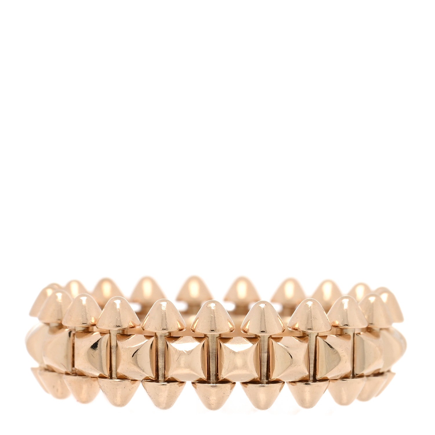 Cartier 18K Pink Gold SM Clash De Cartier Ring 50 5.5 1 of 5
