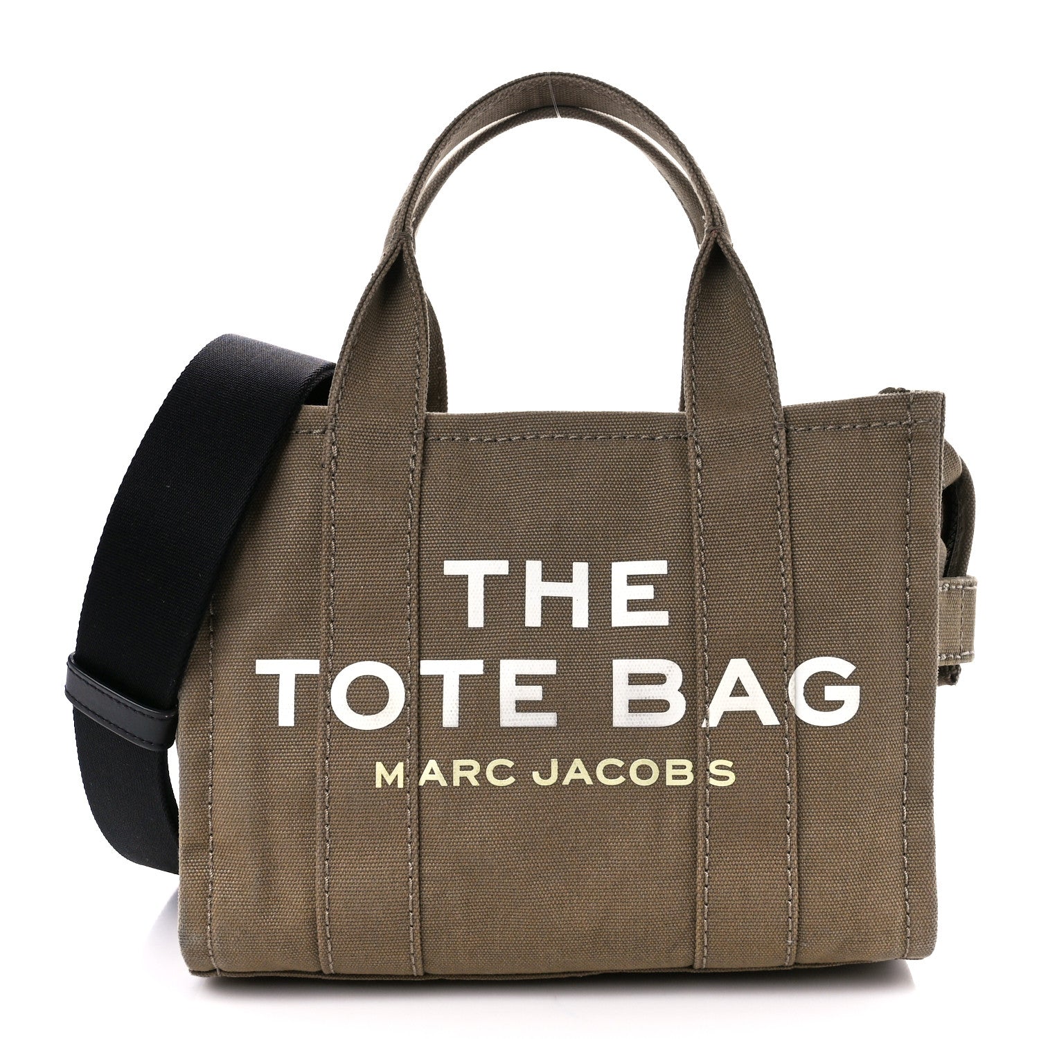 Marc Jacobs Cotton Canvas Small The Traveler Tote Bag Slate Green 1 of 11