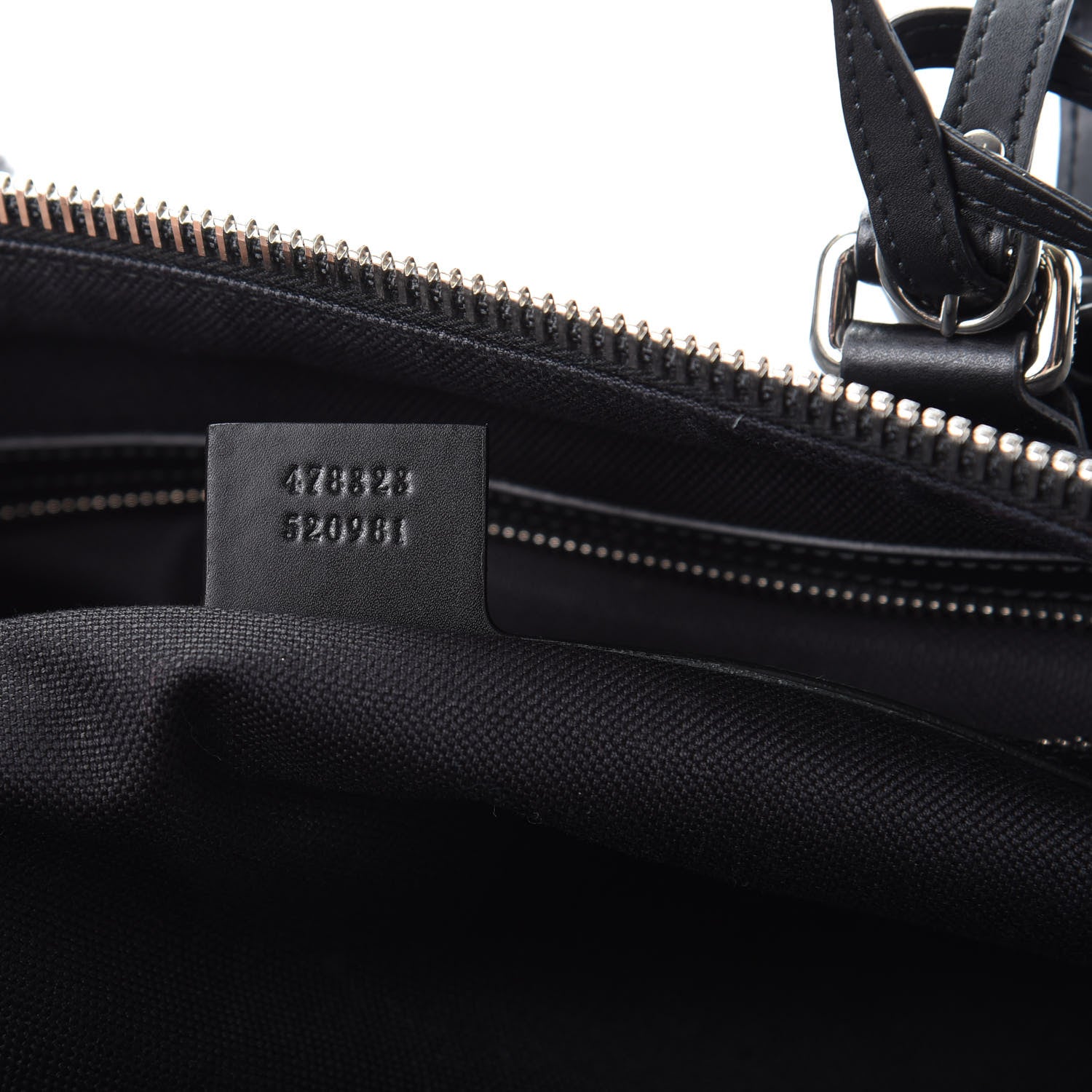Gucci Soft GG Supreme Monogram Appia Calfskin Web Large Carry On Duffle Bag Black Grey 6 of 9