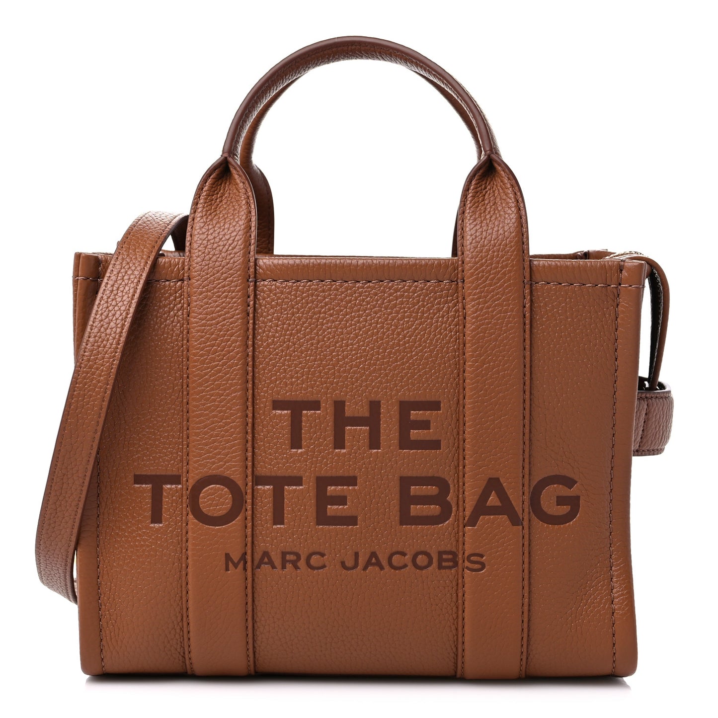 Grained Calfskin Small The Tote Bag Argan Oil