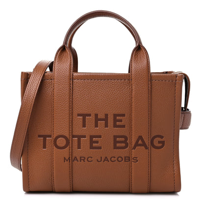 Marc Jacobs Grained Calfskin Small The Tote Bag Argan Oil 1 of 9