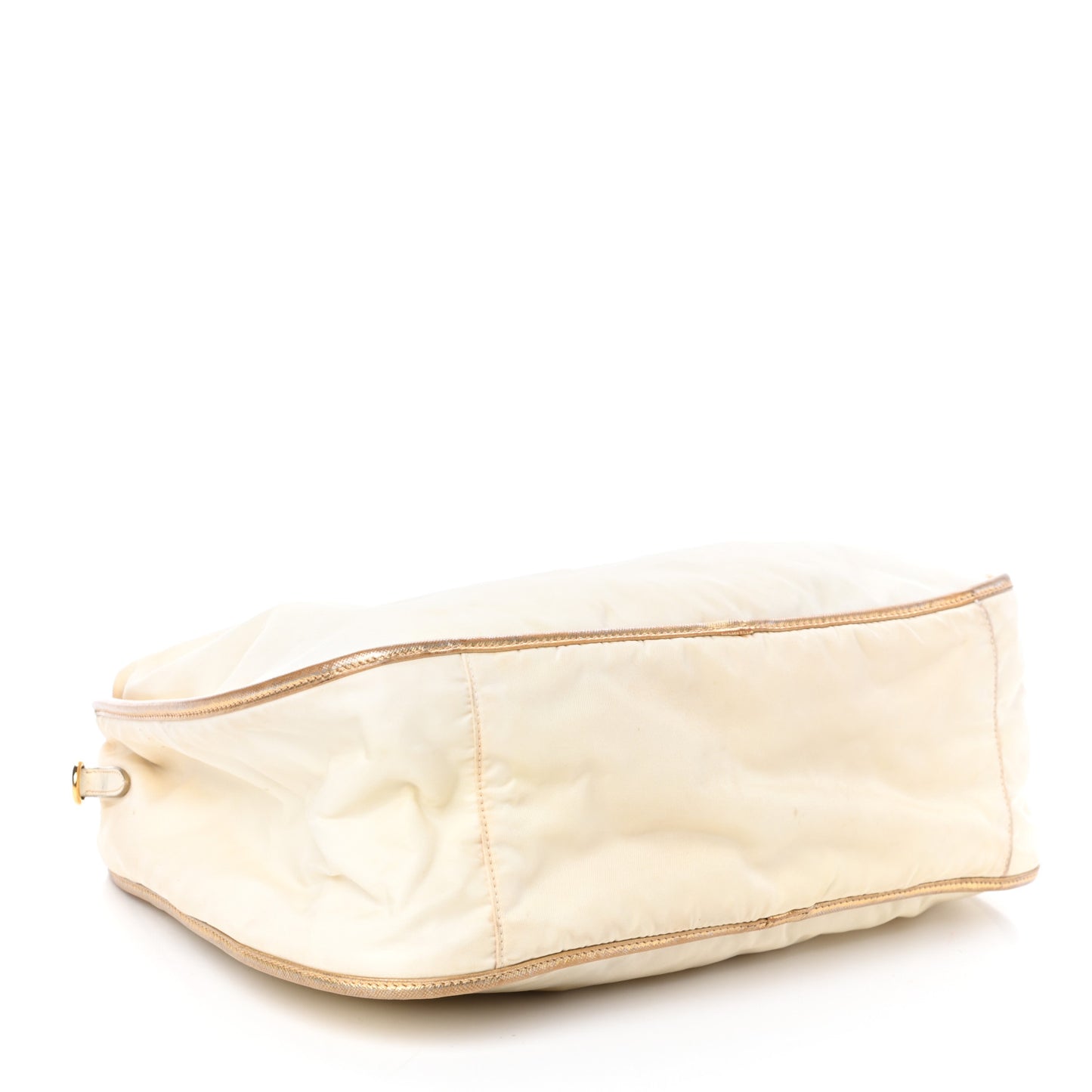 Tessuto Nylon Saffiano Shoulder Bag White