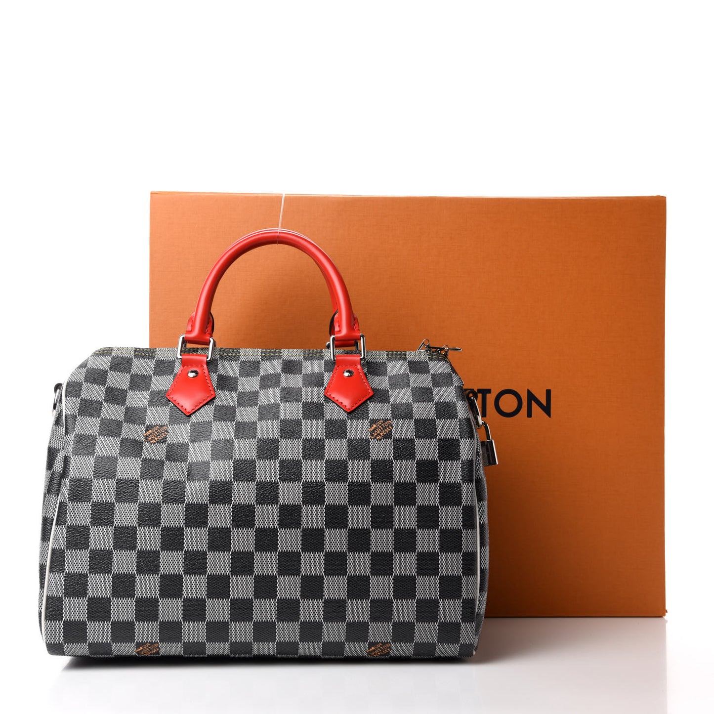 Damier Speedy Bandouliere 30 Black White