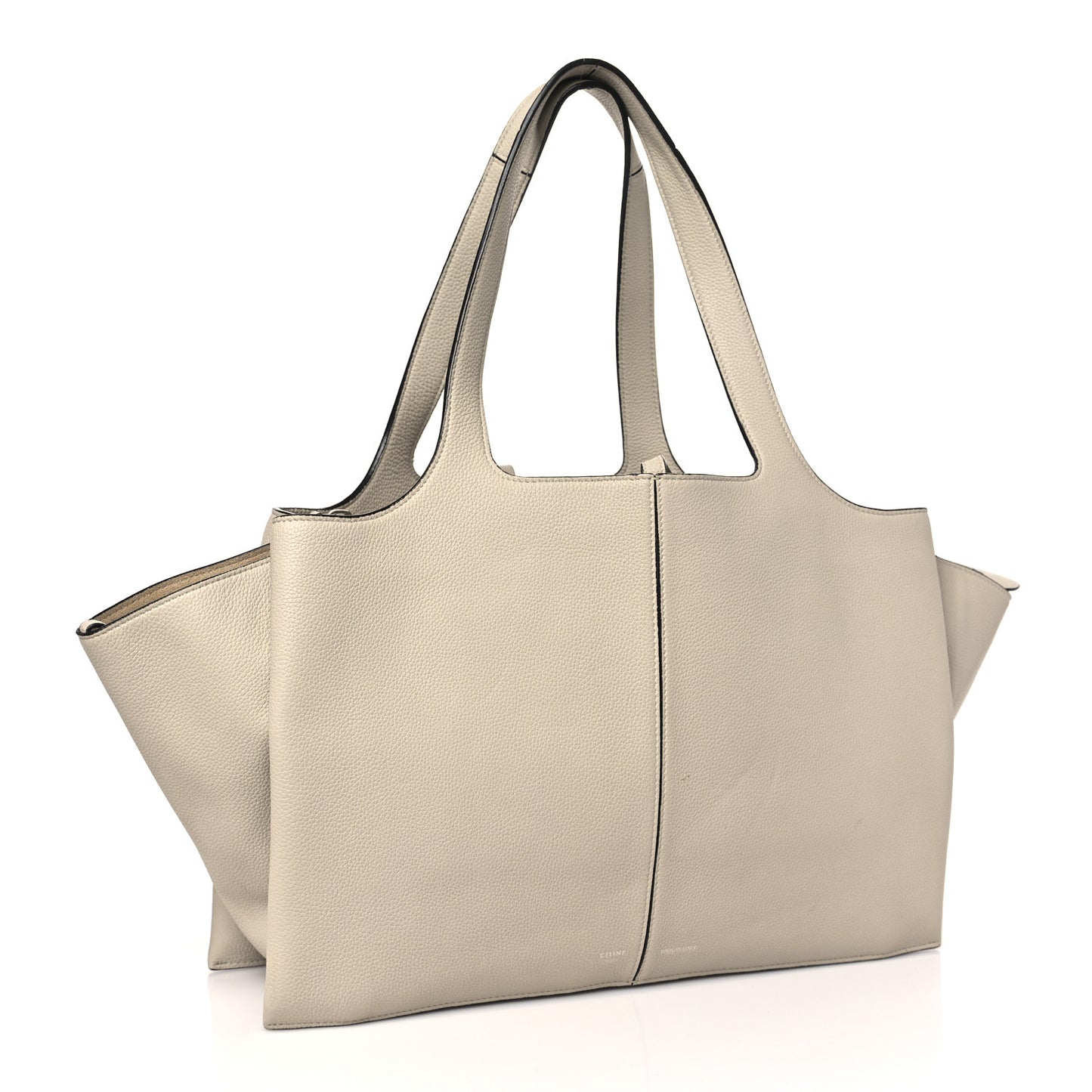 Baby Grained Calfskin Medium Tri-Fold Bag Dune