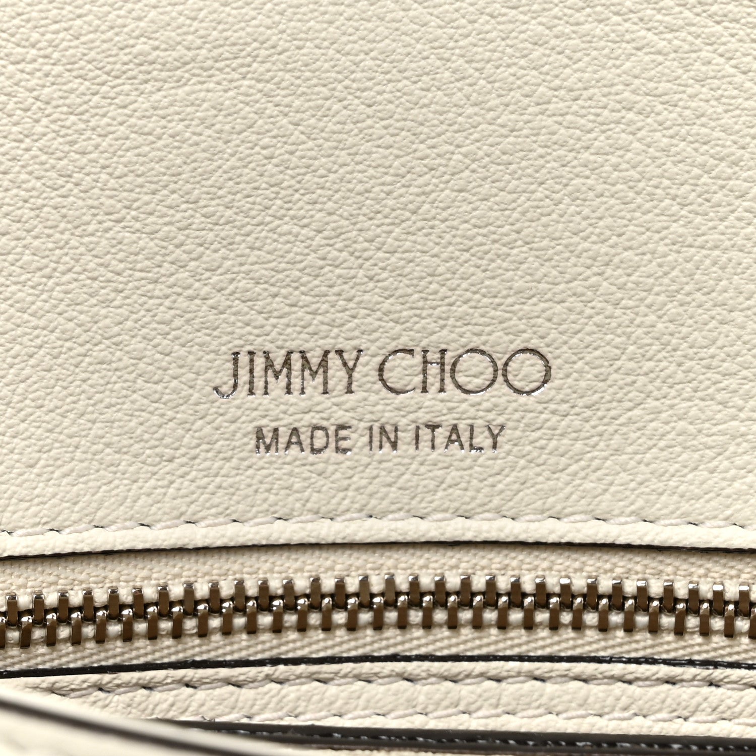 Jimmy Choo Calfskin Crystal Medium Cheri Top Handle Bag Milk 7 of 16