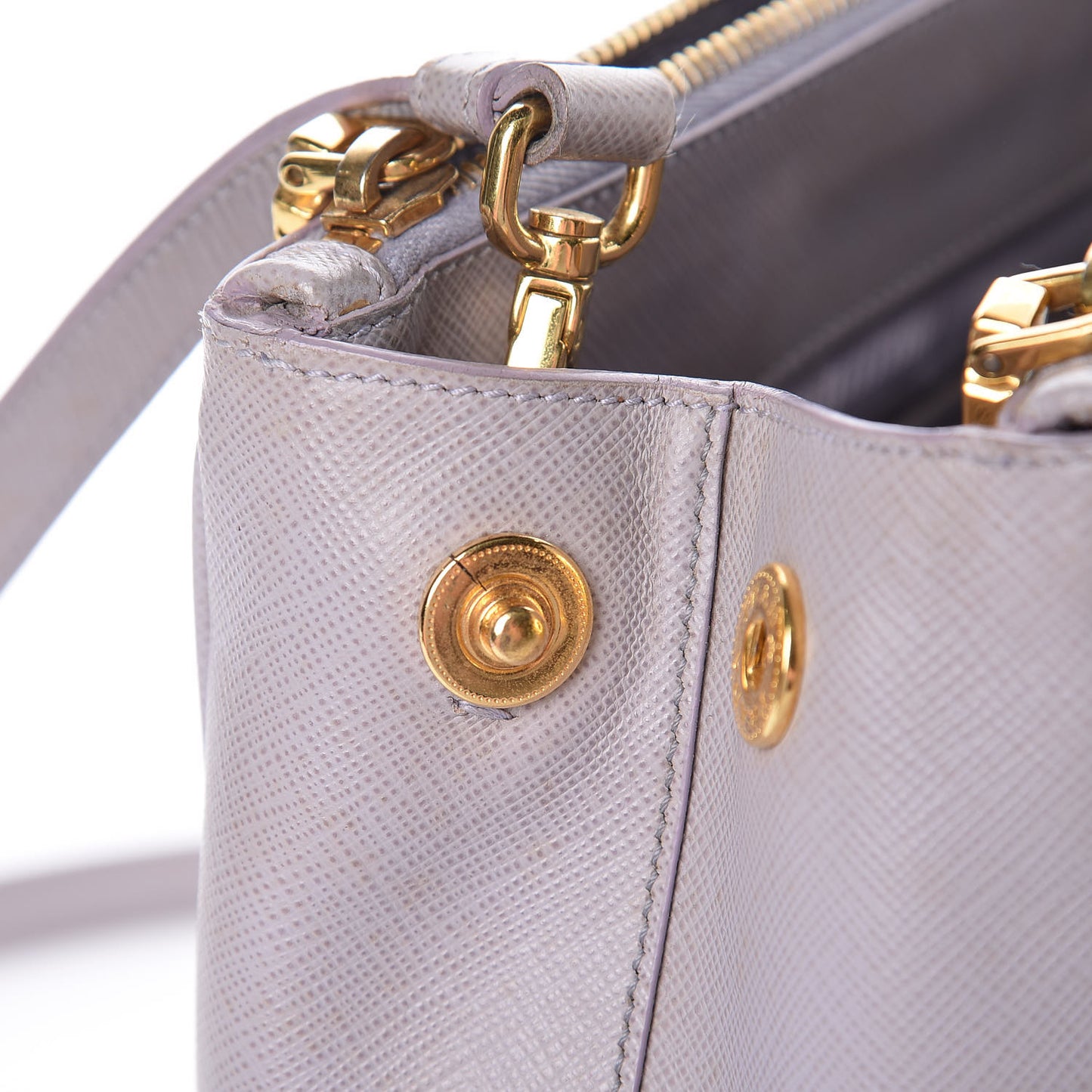 Saffiano Small Galleria Double Zip Tote Glicine