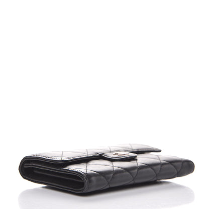 Chanel Lambskin Quilted Small Flap Wallet Black 4 of 11