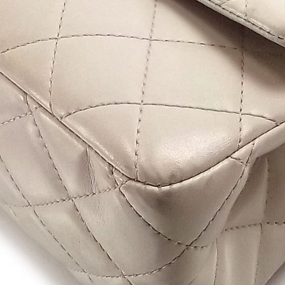 Lambskin Jumbo Reissue Flap Ivory