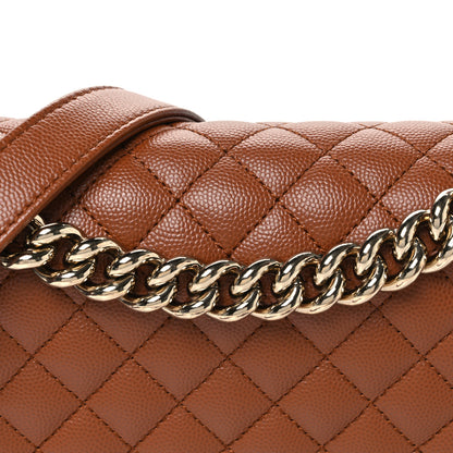Chanel Caviar Quilted Medium Boy Flap Brown 8 of 11