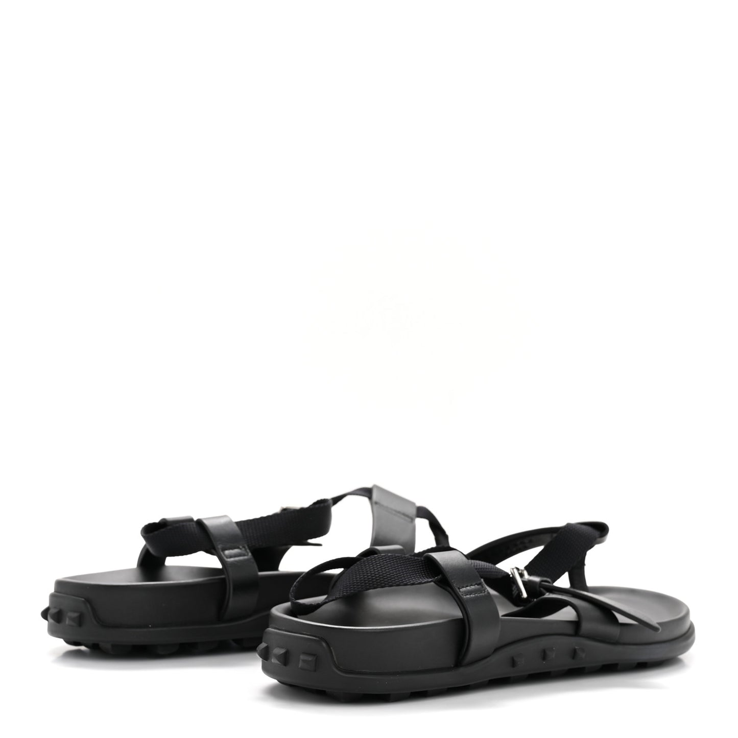 Calfskin Womens Inboard Sandals 38 Black