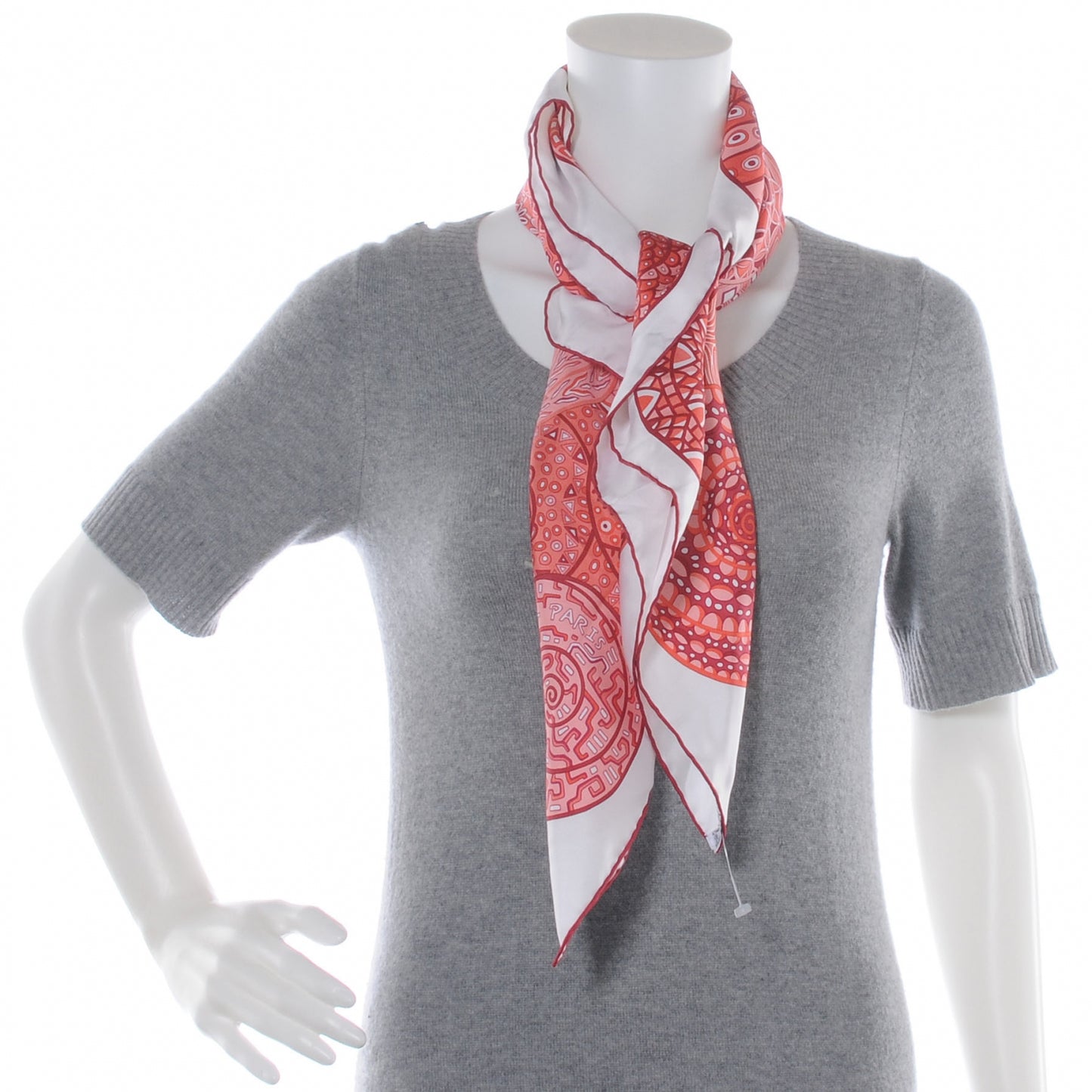 Silk Reves d Escargots Scarf 90