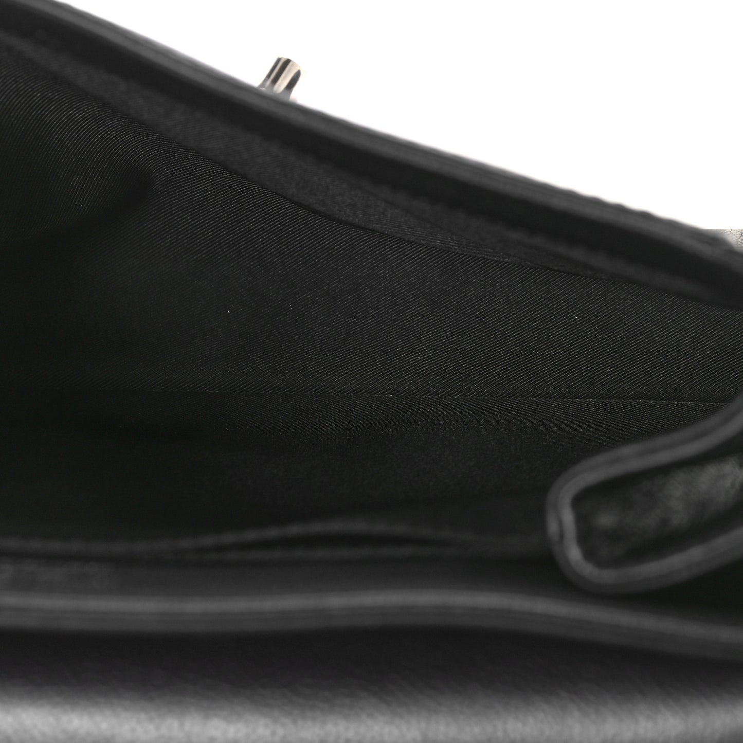Soft Calfskin Eyelet Lockme II Top Handle Gris Silver