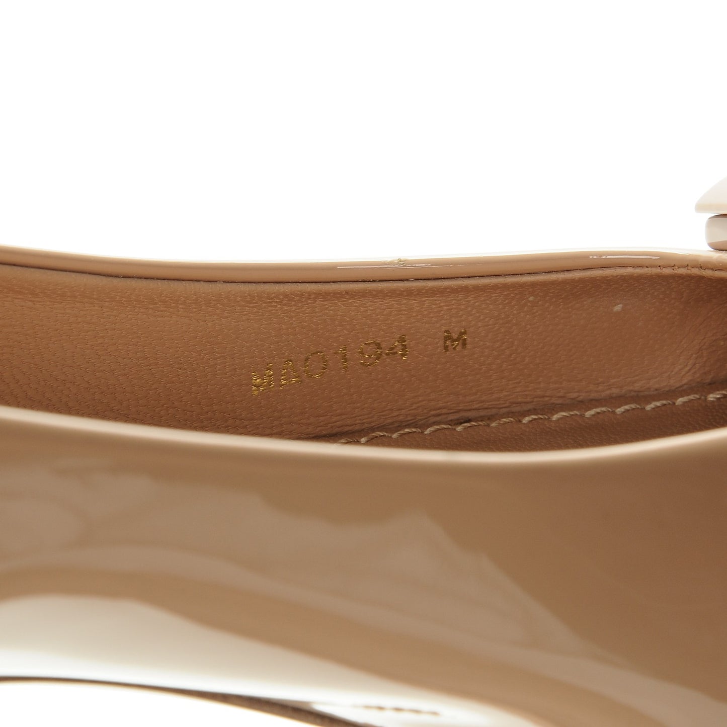 Patent Calfskin Loafer Heels 38.5